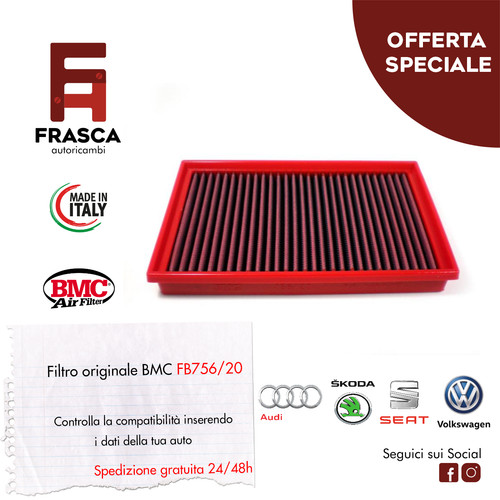 Filtro aria sportivo bmc audi - filtro,